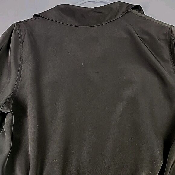 Mossimo Roll Tab Belted Waist Utility Dress Army Green Medium w/ Pockets (Flaw) - Picture 11 of 11